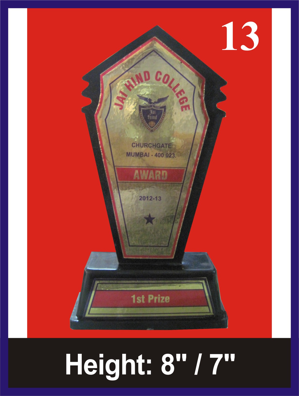 Manufacturers of ACRYLIC TROPHIES in Mumbai