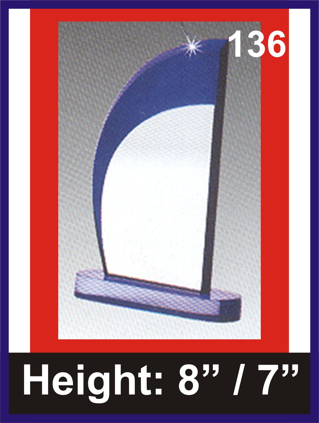 ACRYLIC TROPHIES Design 136 | ACRYLIC TROPHIES