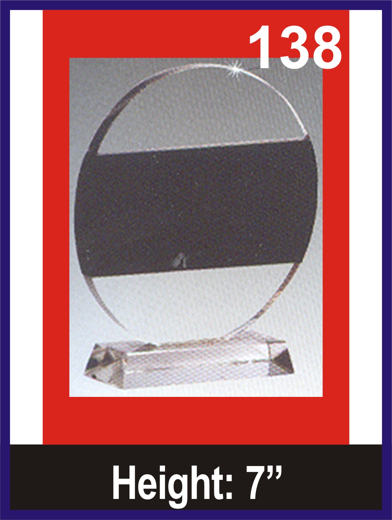 ACRYLIC TROPHIES Design 138 | ACRYLIC TROPHIES