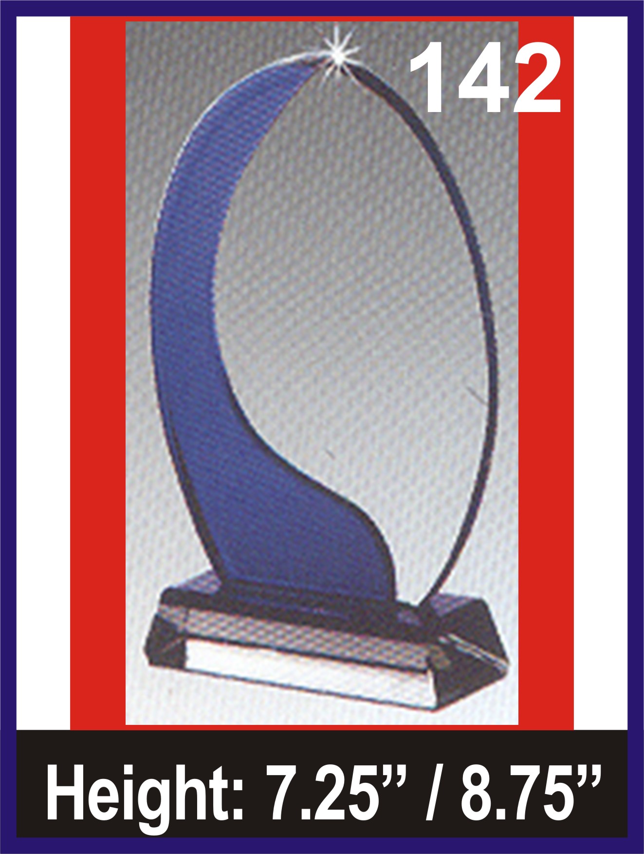 GLASS TROPHIES Design 142 | GLASS TROPHIES