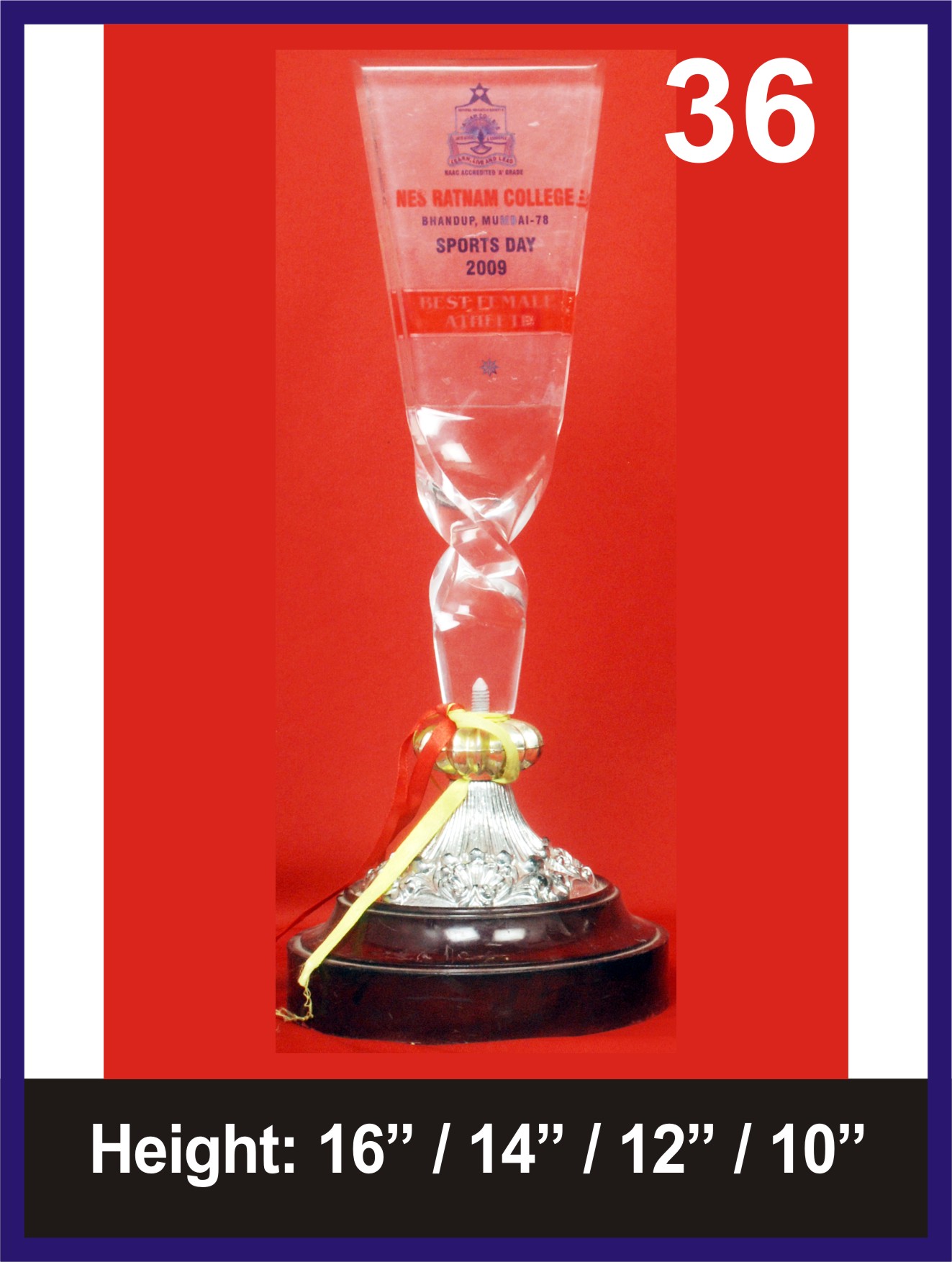 Manufacturers of ACRYLIC TROPHIES in Mumbai