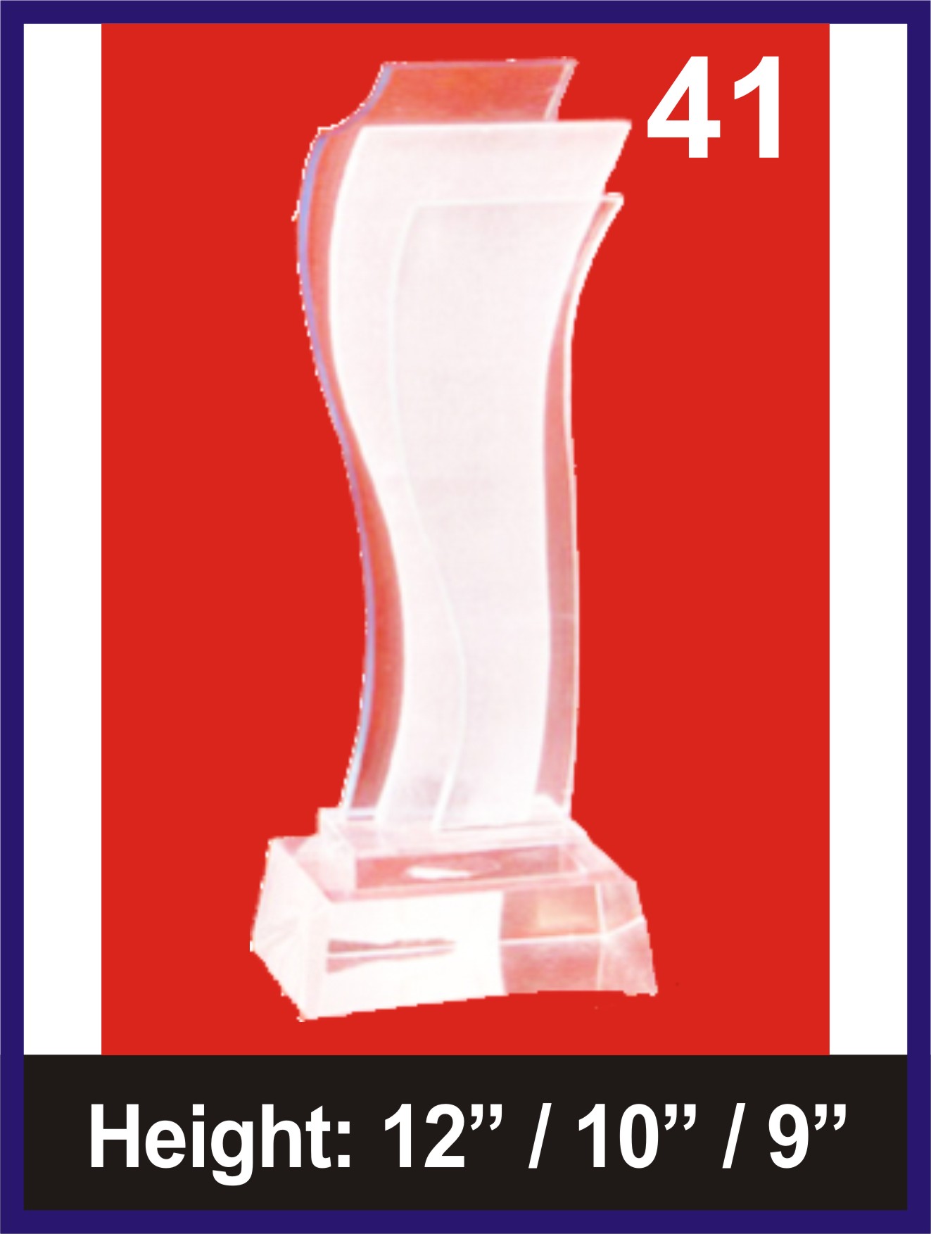 ACRYLIC TROPHIES Design 41 | ACRYLIC TROPHIES