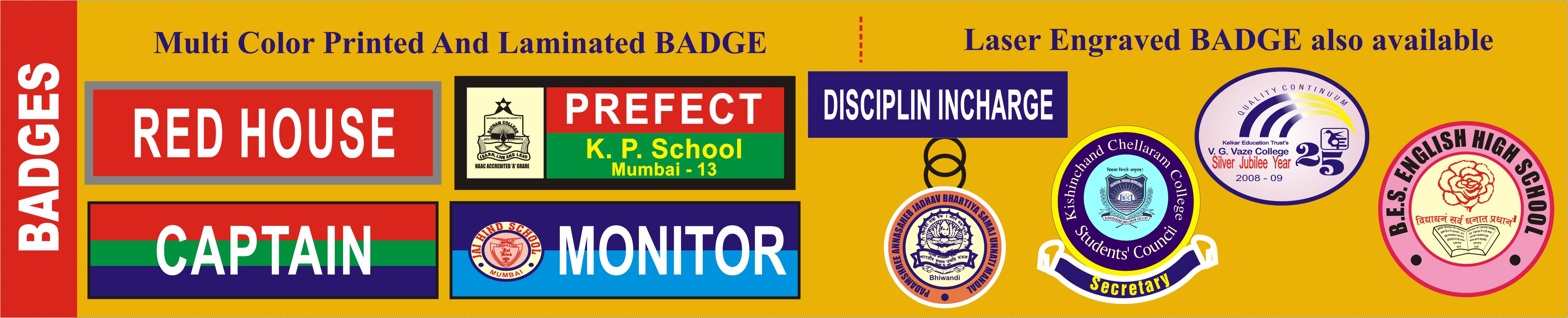 Manufacturers of SCHOOL TIES, BELTS, BADGES in Mumbai